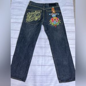 (Ed Hardy) Christian Audigier jeans size 34